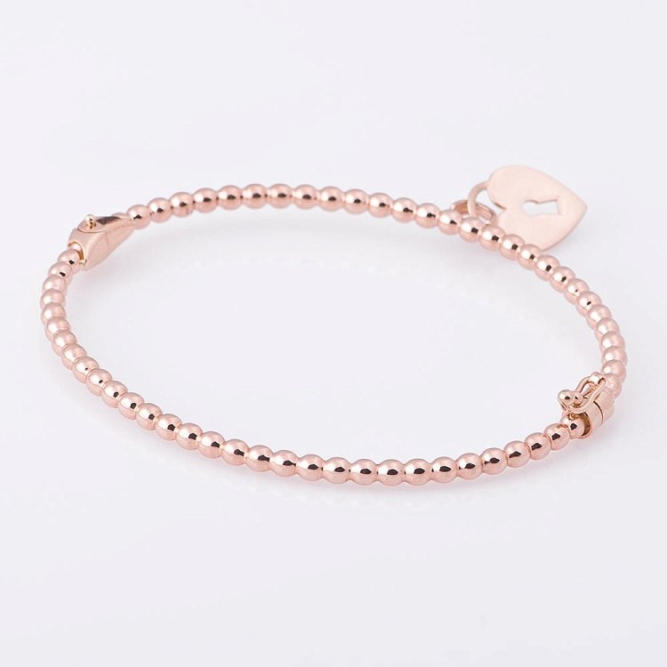 Золотой браслет "Сердечко" б02774 от ювелирного магазина Оникс - 1