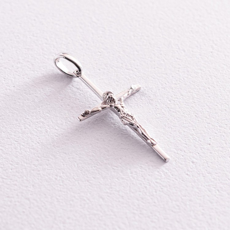 Золотий хрестик з розп'яттям п03636 від ювелірного магазину Онікс