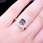 Серебряное кольцо  (фианиты, синтетическая шпинель) к020 от ювелирного магазина Оникс - 4
