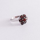 Серебряное кольцо (фианиты, пироп) 1386/1р-GARN от ювелирного магазина Оникс - 4