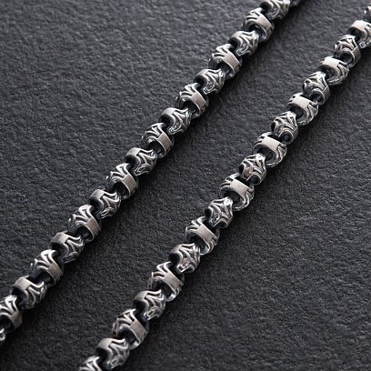 Чоловічий срібний ланцюжок 181184 №3