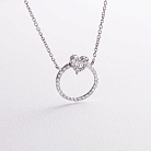 Золотое колье "Сердечко" с бриллиантами колб0178ca от ювелирного магазина Оникс