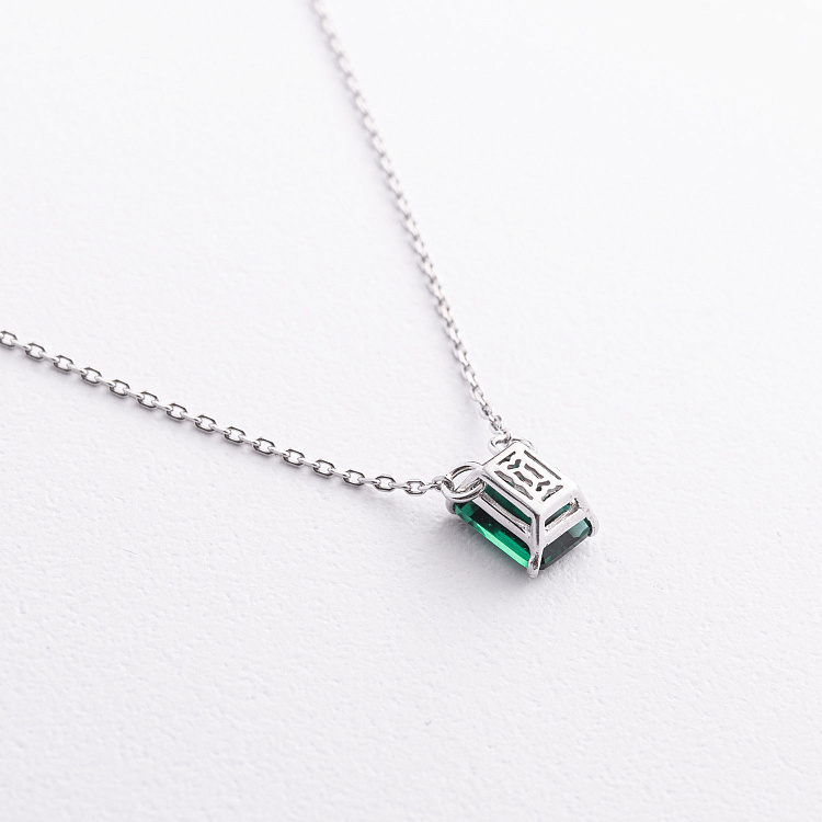 Серебряное колье с кварцом 8181р-QGR от ювелирного магазина Оникс - 2