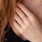 Золотое кольцо "Луна" с бриллиантами 27441121 от ювелирного магазина Оникс - 6