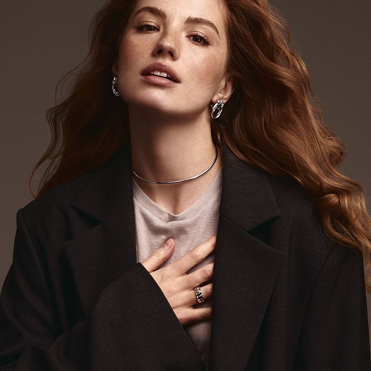 Кольцо "Veronica" в белом золоте к07520 от ювелирного магазина Оникс - 9