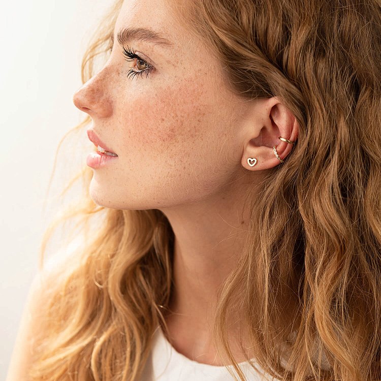 Каффа "Джесіка" у жовтому золоті (фіаніти) с08026 від ювелірного магазину Онікс - 10