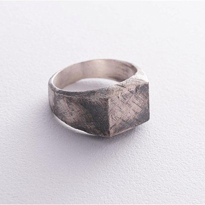 Чоловіча срібна печатка 112722 №10