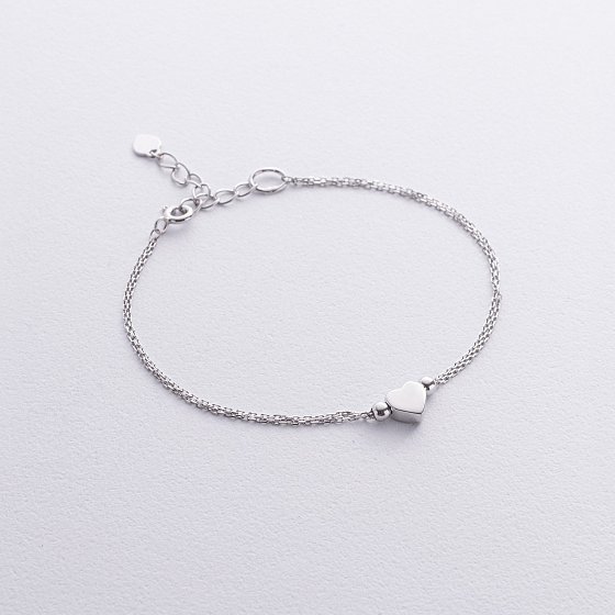 Серебряный браслет "Сердечко" 905-01433