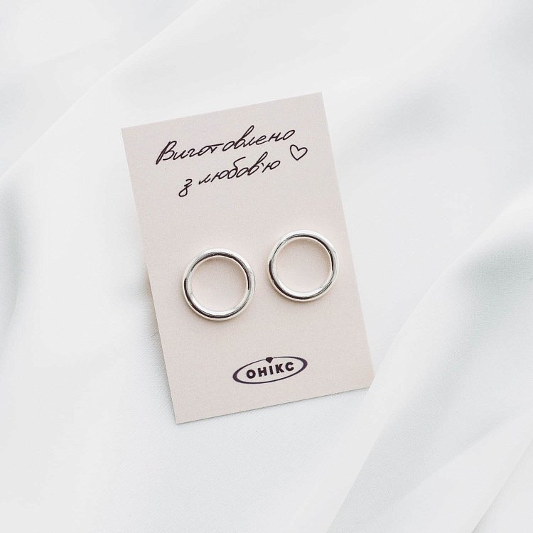 Серебряные серьги "Круговорот" 1.4 см 122491 от ювелирного магазина Оникс - 18