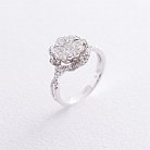 Золотое кольцо "Цветок" с бриллиантами к485 от ювелирного магазина Оникс
