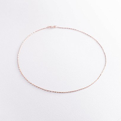 Фантазийная цепочка в красном золоте ц00421 №4