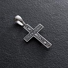 Срібний хрест з чорнінням 132728 от ювелирного магазина Оникс - 2