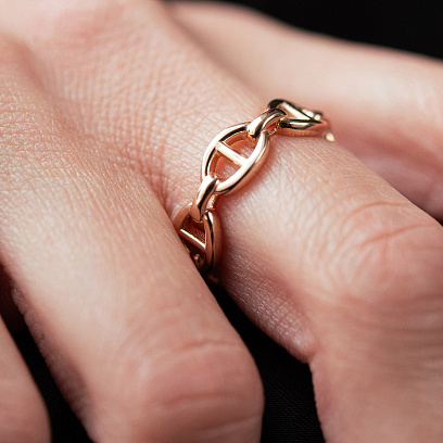 Каблучка "Helen" у червоному золоті к08390 №8