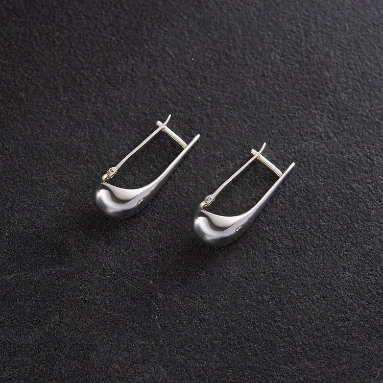 Сережки "Крапельки" в сріблі (3.1 см) 122496 від ювелірного магазину Онікс - 8