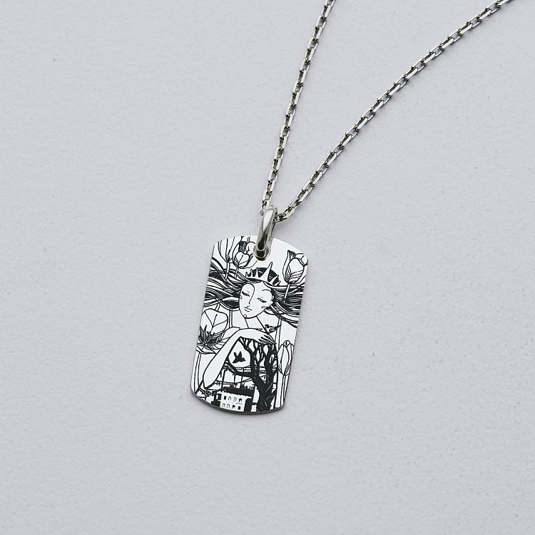 Срібний жетон "Квітуча Україна" 133349-УК від ювелірного магазину Онікс