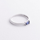 Срібна каблучка з синтетичним сапфіром 1923/1р-HSPH от ювелирного магазина Оникс - 1