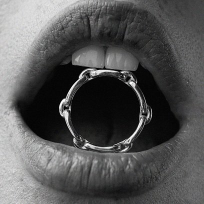 Кольцо "Цепочка" в серебре 7091 №4