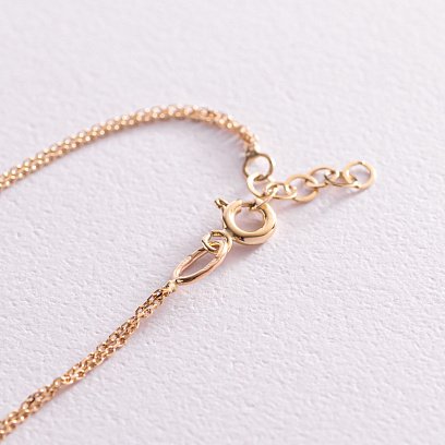 Браслет "Нескінченність" в жовтому золоті (фіаніти) б04861 №4