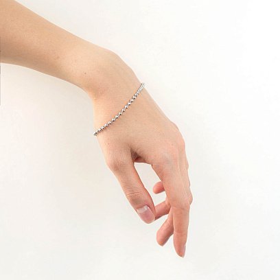 Срібний браслет "Кульки" 141311 №2