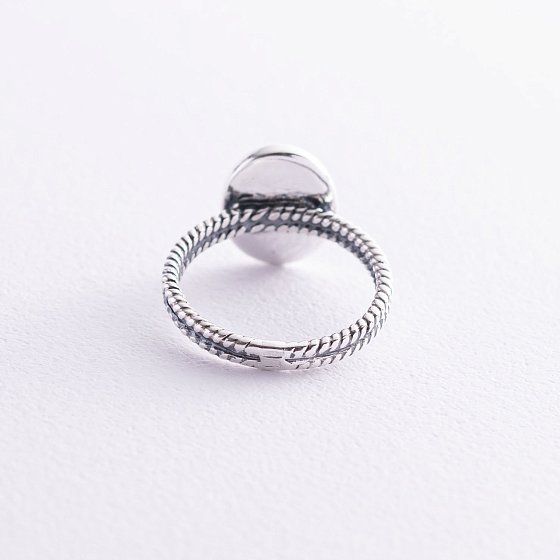 Серебряное кольцо с чернением 112537 №2
