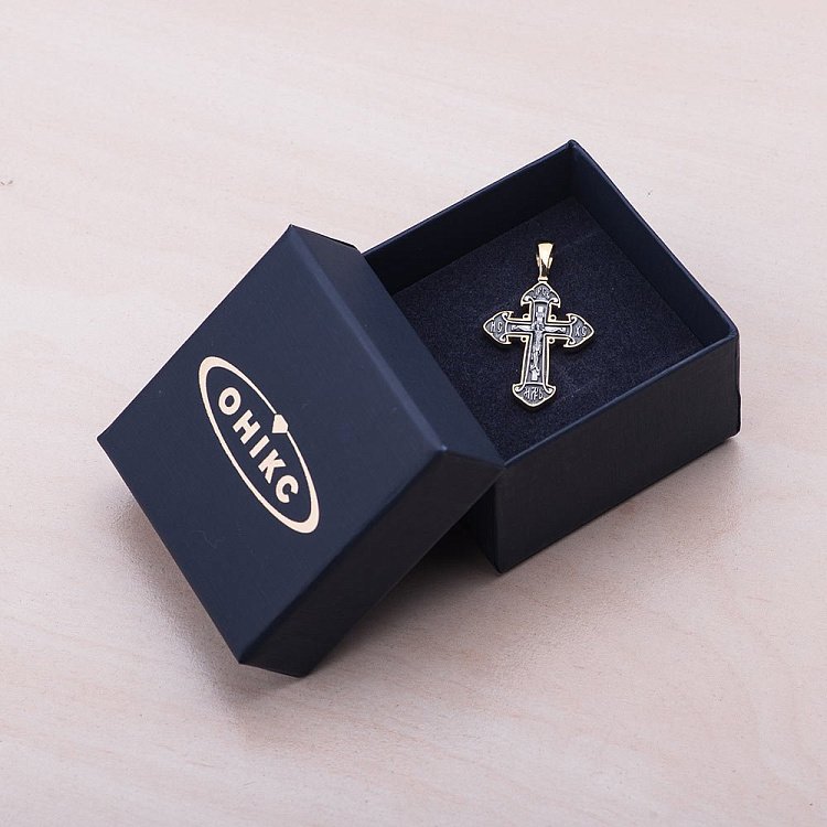 Срібний православний хрест 132512 від ювелірного магазину Онікс - 4