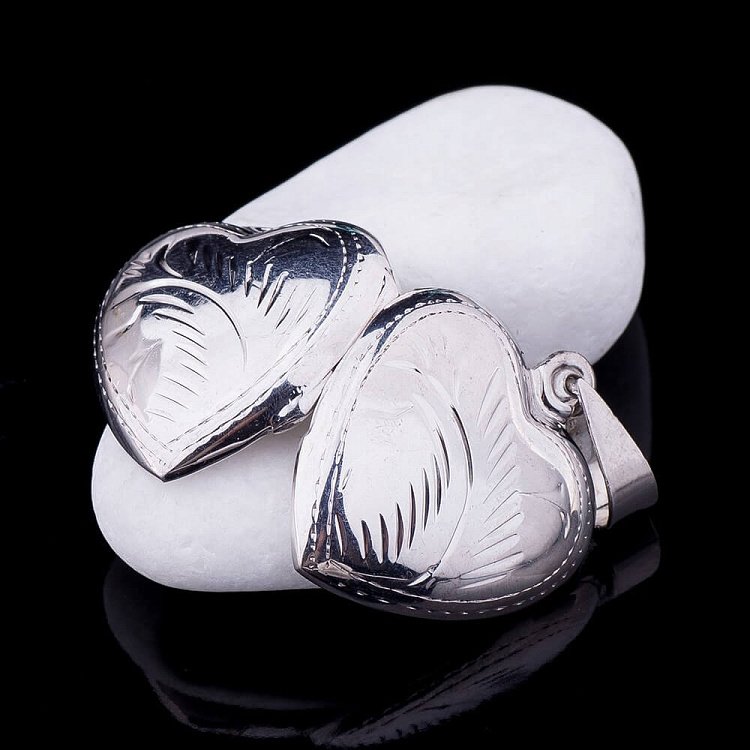 Кулон для фотографії в формі серця 132025 від ювелірного магазину Онікс - 2