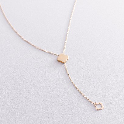 Колье "Клевер" в желтом золоте кол01905 №6