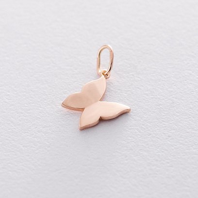 Золотой кулон "Бабочка" п03303