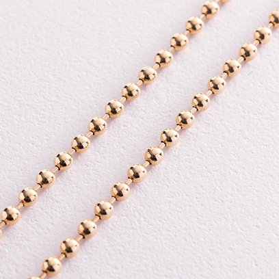 Шариковая цепочка в желтом золоте ц00427 №3