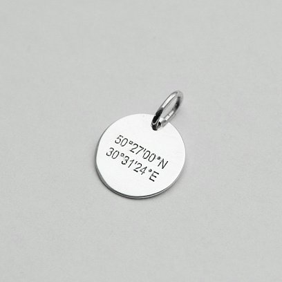 Кулон "Координати" 132724koordinatu №3