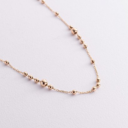 Кольє "Кульки" у жовтому золоті кол02592 №2