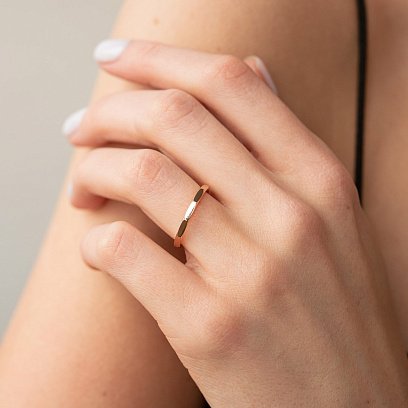 Кольцо "Далия" в красном золоте к06867 №11