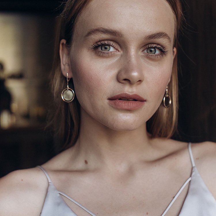 Сережки "Монетки" з червоного золота с06368 від ювелірного магазину Онікс - 2