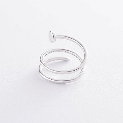 Золотое кольцо "Гвоздь" (фианит) к06739 №6