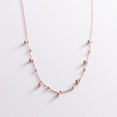 Колье "Шарики" в красном золоте кол01951 №2