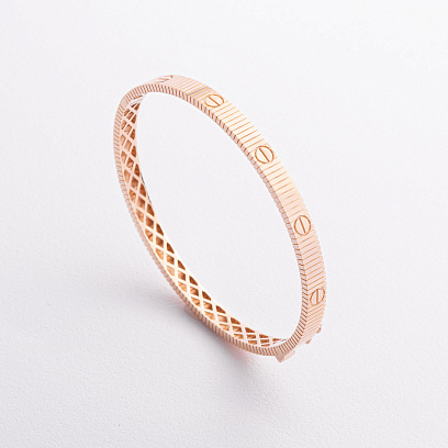 Жорсткий золотий браслет "Love" б05843