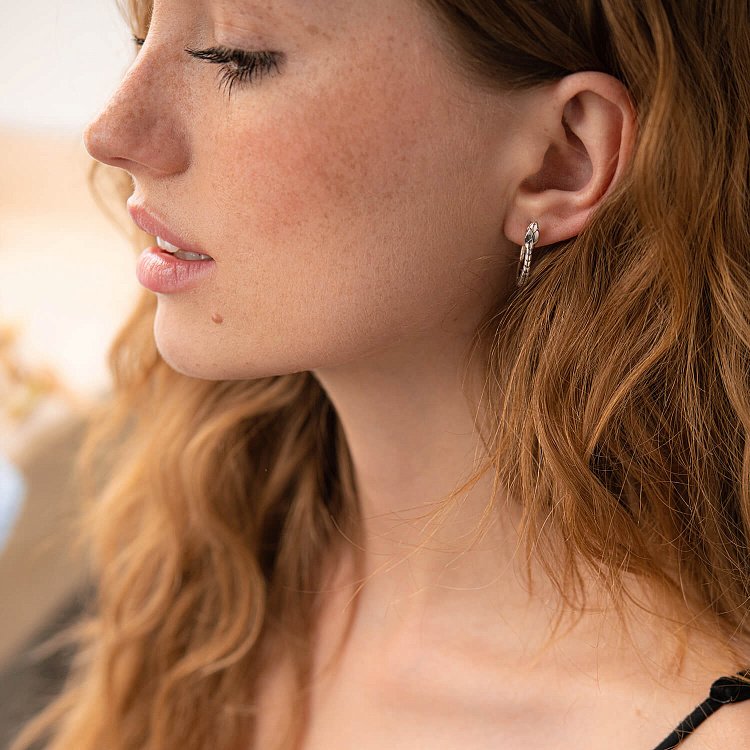 Серебряные серьги "Змеи" 123229 от ювелирного магазина Оникс - 8