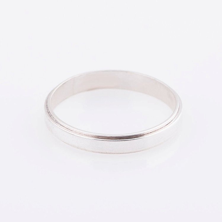 Обручальное серебряное кольцо 11059 от ювелирного магазина Оникс - 1