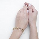 Золотий браслет з фіанітами б01674 от ювелирного магазина Оникс - 3
