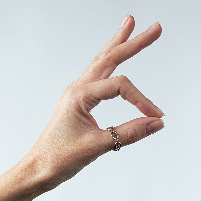 Каблучка "Helen" у білому золоті к08391 №7