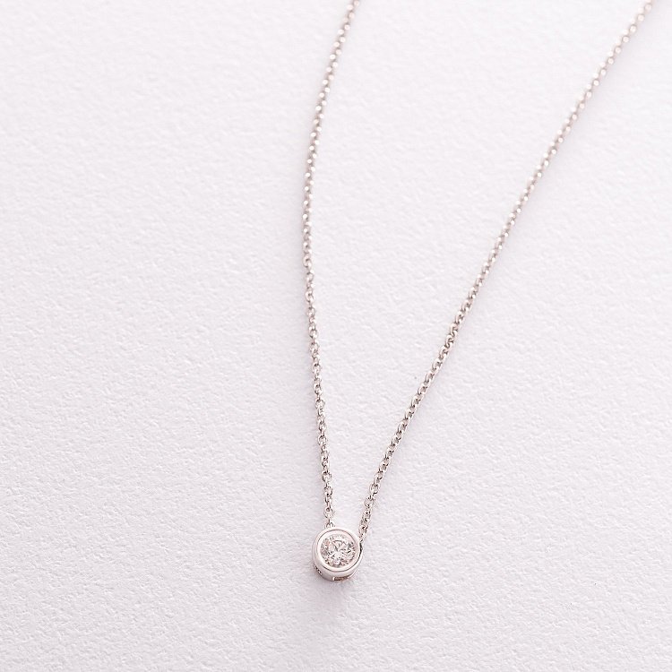 Золоте кольє з діамантом колб0029ca від ювелірного магазину Онікс