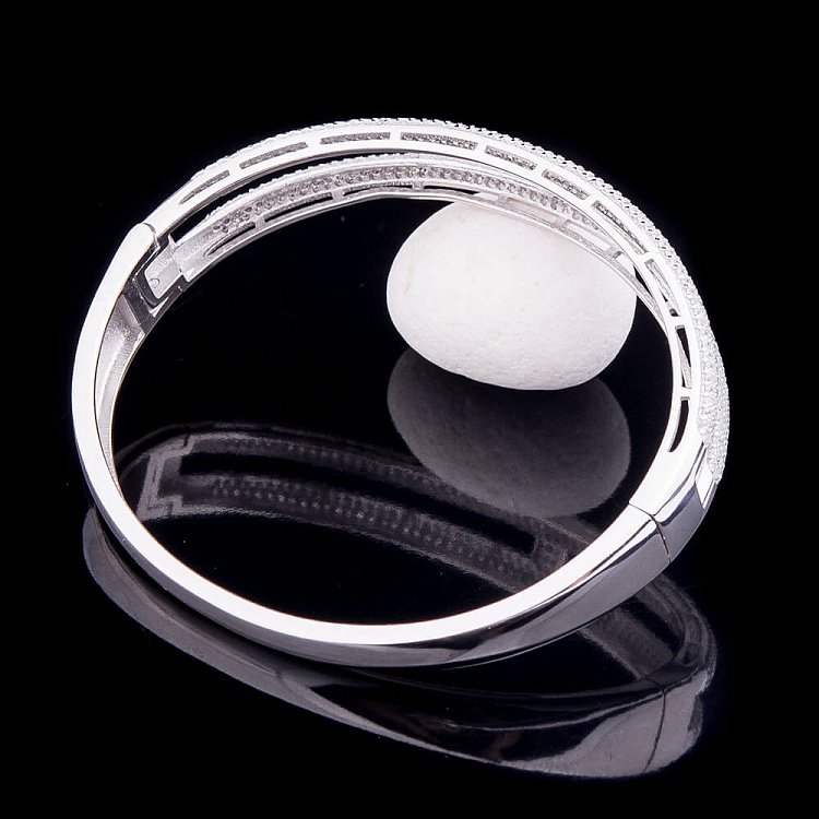 Серебряный браслет с фианитами 14919 от ювелирного магазина Оникс - 1