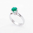 Золотое кольцо с зеленым агатом 14022222 от ювелирного магазина Оникс
