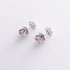 Золоті сережки "Зірочки" з діамантами сб0125sl от ювелирного магазина Оникс - 2