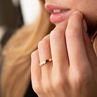Золотое кольцо без камней к06216 от ювелирного магазина Оникс - 1