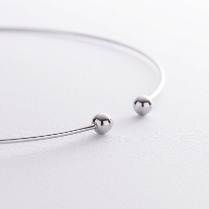 Кольє - чокер "Miley" у сріблі з кульками 1204 №3