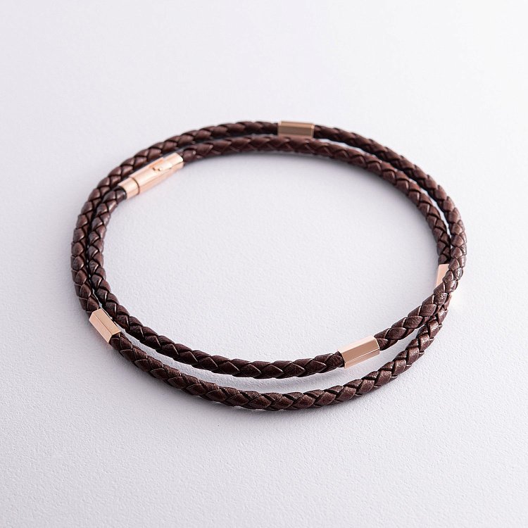 Ювелірний шнурок із золотою застібкою 73082400 від ювелірного магазину Онікс