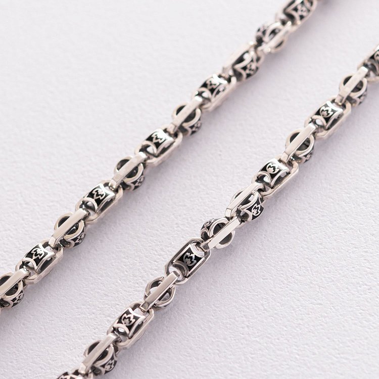 Чоловічий срібний ланцюжок Ц0046ч від ювелірного магазину Онікс - 2