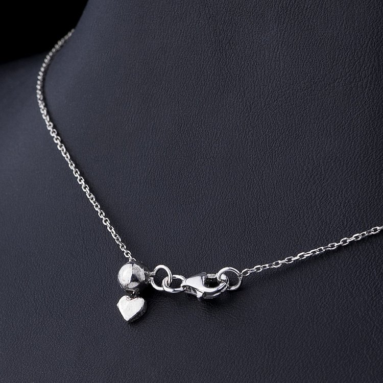 Серебряное колье "Ключик" 18454 от ювелирного магазина Оникс - 3