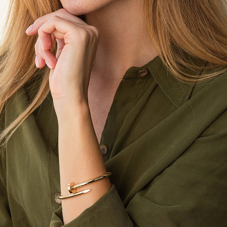 Браслет "Цвях" у жовтому золоті б05145 від ювелірного магазину Онікс - 5